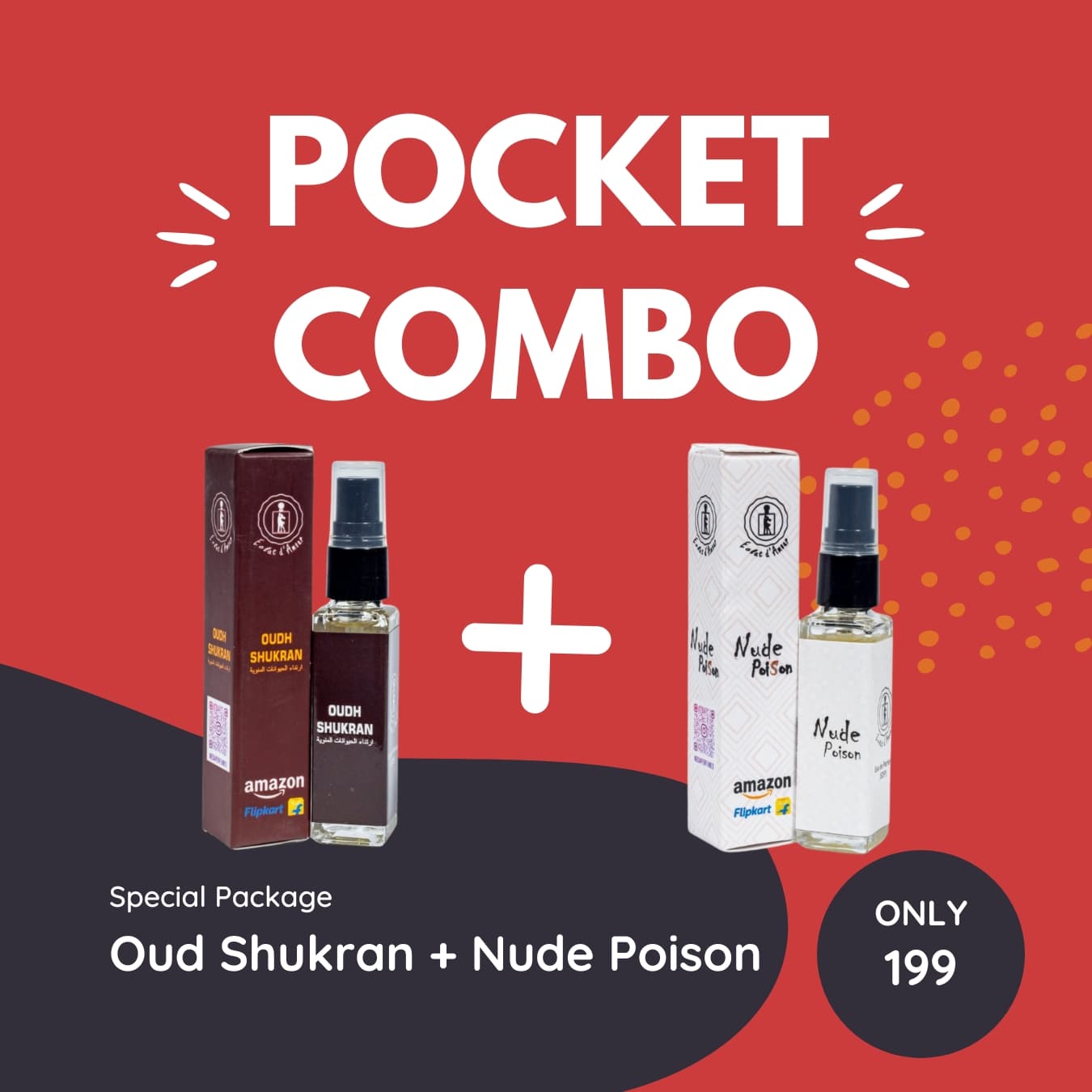 Nude Poison + Oudh Shukran (2 x 10ml) – Long‑Lasting Unisex
